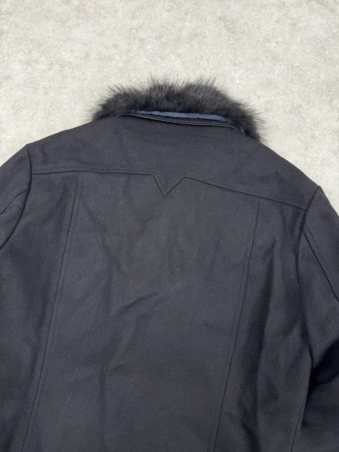 Versace Versace Navy Wool Fur Collar Classy Bomber Jacket Size US M / EU 48-50 / 2 - 8 Thumbnail
