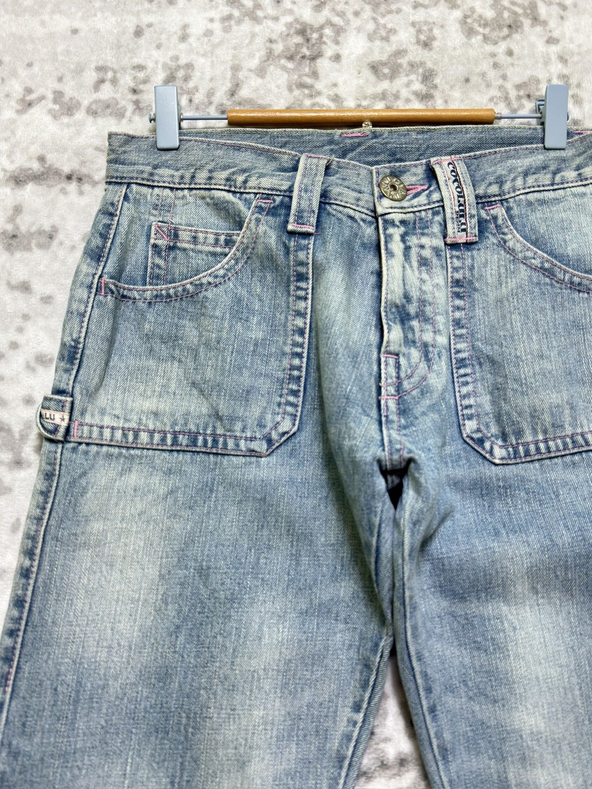 Japanese Brand Y2k COCOLULU Ketsururu Logo Carpenter Jeans Japanese Size US 30 / EU 46 - 4 Thumbnail