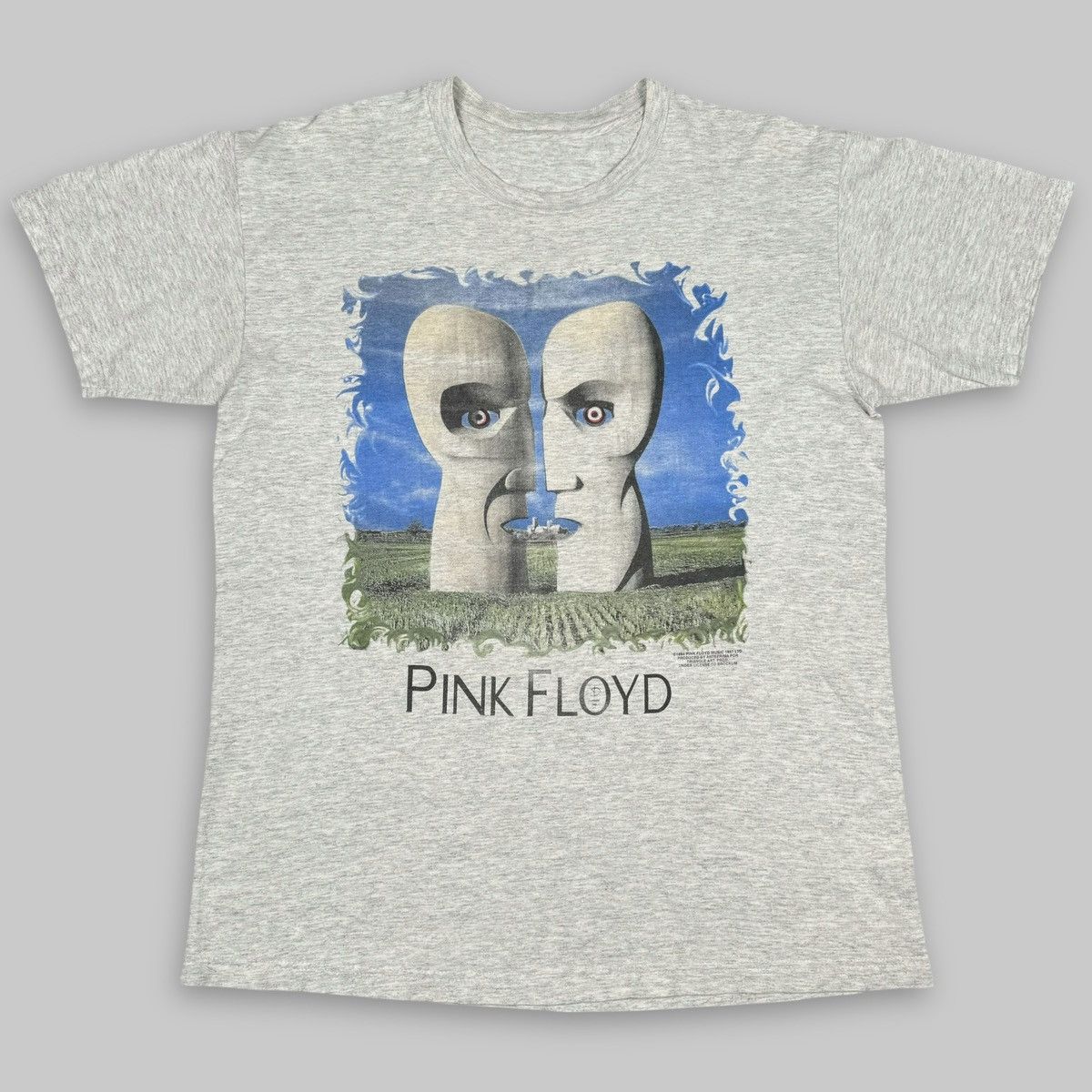 Vintage 1994 Pink Floyd 'Division Bell' Rare Gray T Shirt