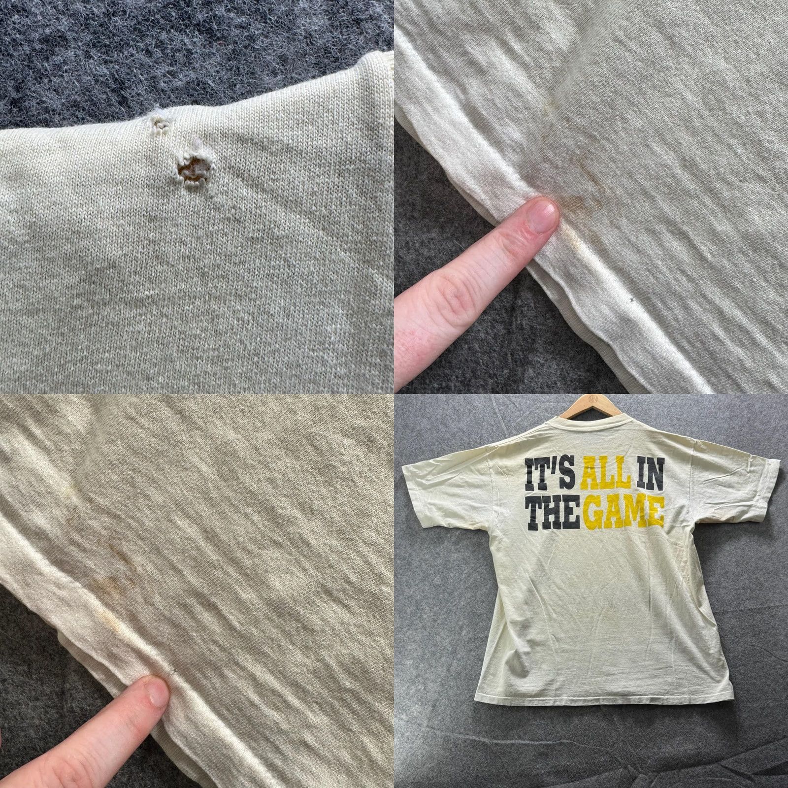 NCAA VINTAGE Iowa Hawkeyes Shirt Mens L White Graphic Tee Cotton NCAA Football Size US L / EU 52-54 / 3 - 8 Thumbnail