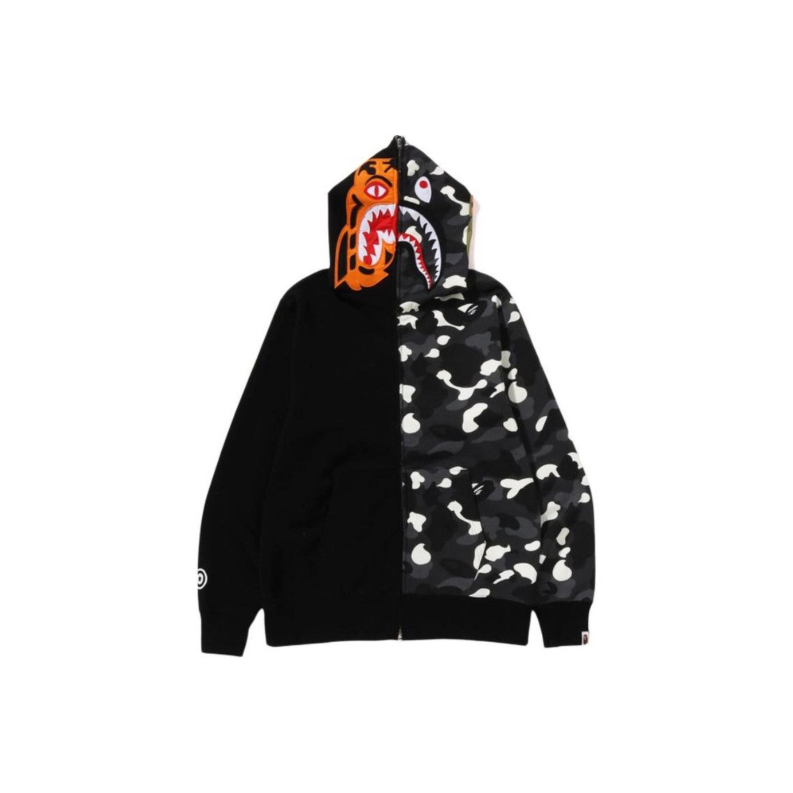 Bape A Bathing Ape Split Tiger Shark Hoodie Size S Size US S / EU 44-46 / 1 - 1 Thumbnail