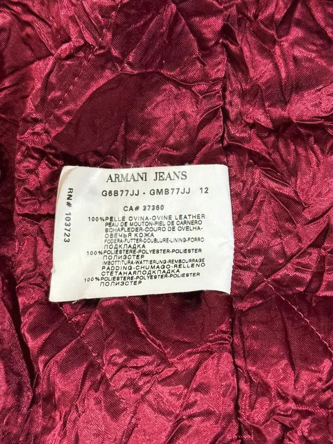 Armani 2000s Armani Black Leather Bomber Jacket Size US M / EU 48-50 / 2 - 9 Thumbnail