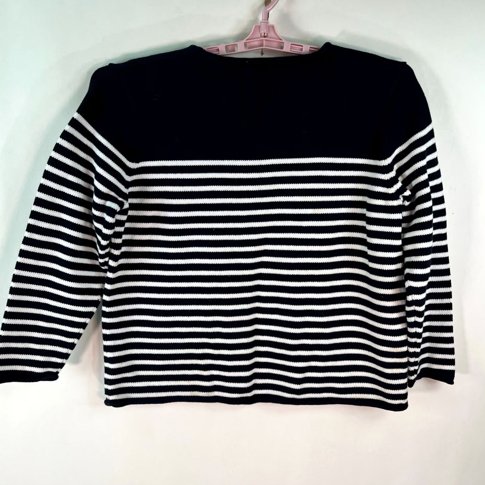 Nautica Norton Womens Nautical Blue Knit Sweater Size PXL Long Sleeve Pullover Size XL / US 12-14 / IT 48-50 - 5 Thumbnail
