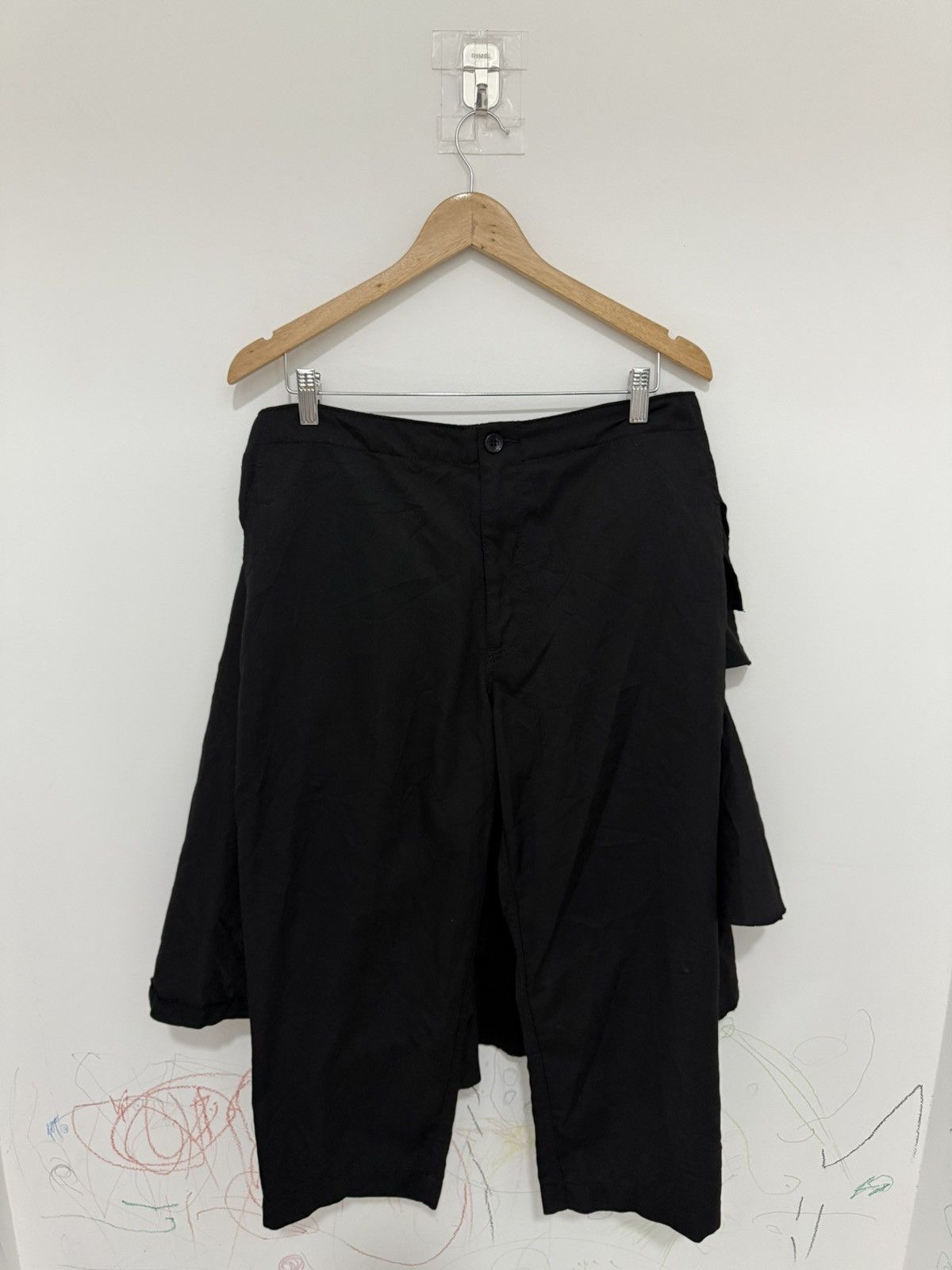 Comme des Garcons Vintage Comme Des Garcons Black Pant Skirt Size 34" / US 12 / IT 48 - 3 Thumbnail