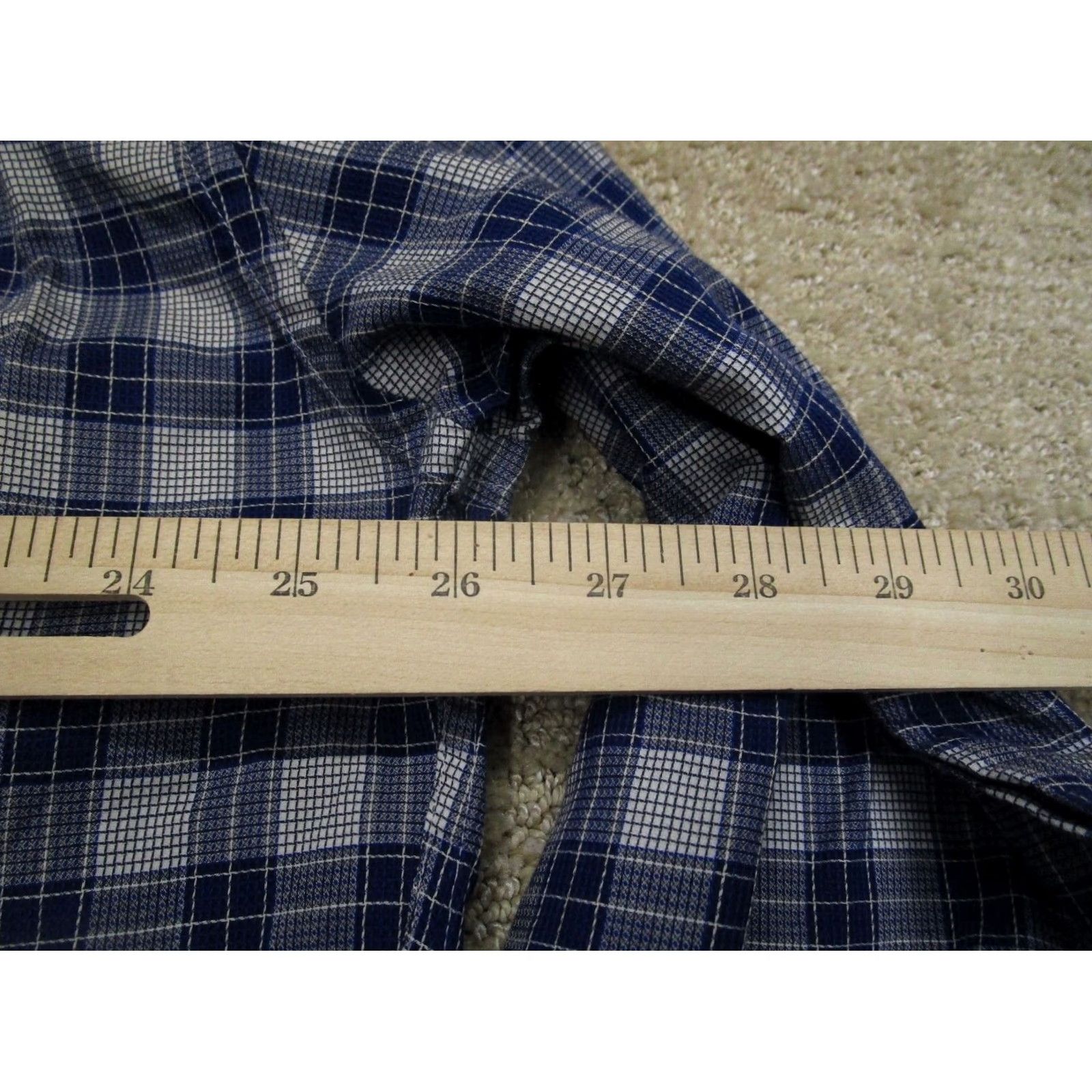 Peter Millar Peter Millar Shirt Men 2XL Blue Plaid Long Sleeve Button-Up Cotton Size US XXL / EU 58 / 5 - 5 Thumbnail
