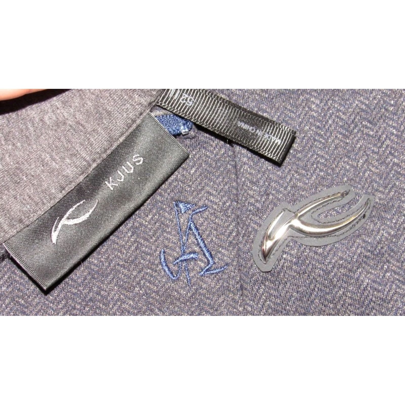 KJUS KJUS Herringbone Cotton Cashmere Inverness Hoodie Large Shirts Atlanta Country Club Mens L Blue Size US L / EU 52-54 / 3 - 3 Thumbnail
