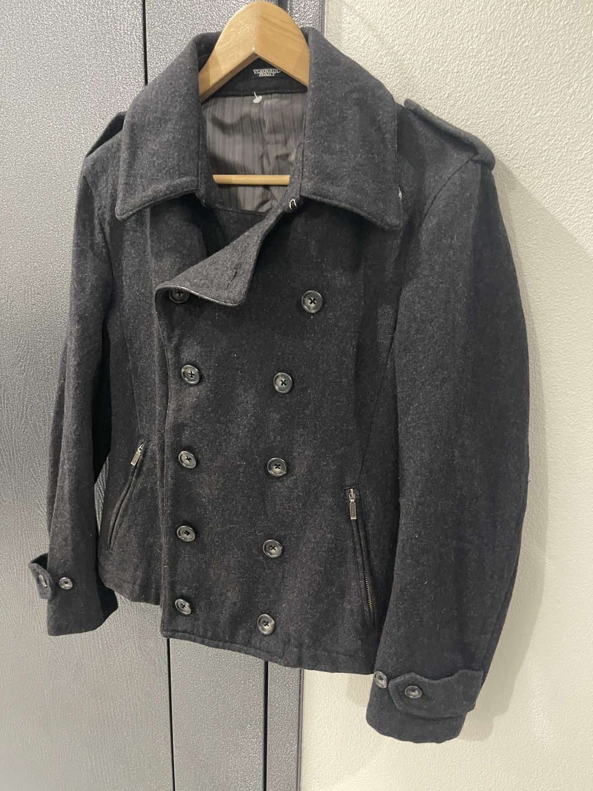 Tornado Mart Tornado Mart Wool Double Breasted Peacoat Size US S / EU 44-46 / 1 - 2 Thumbnail