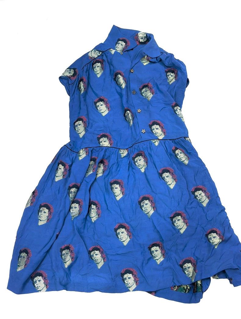 Undercover Undercover Sleeveless Face Blue Dress Size M / US 6-8 / IT 42-44 - 1 Thumbnail