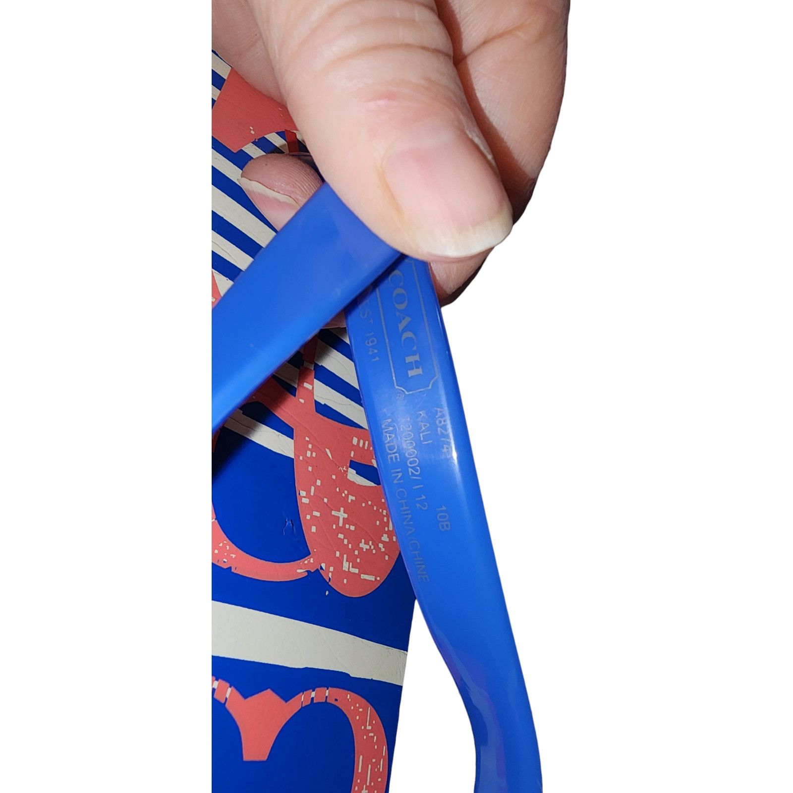Coach Coach Kali Jelly/Popular Nautical Striped Size 10B Flip Flop Size US 10 / IT 40 - 7 Thumbnail
