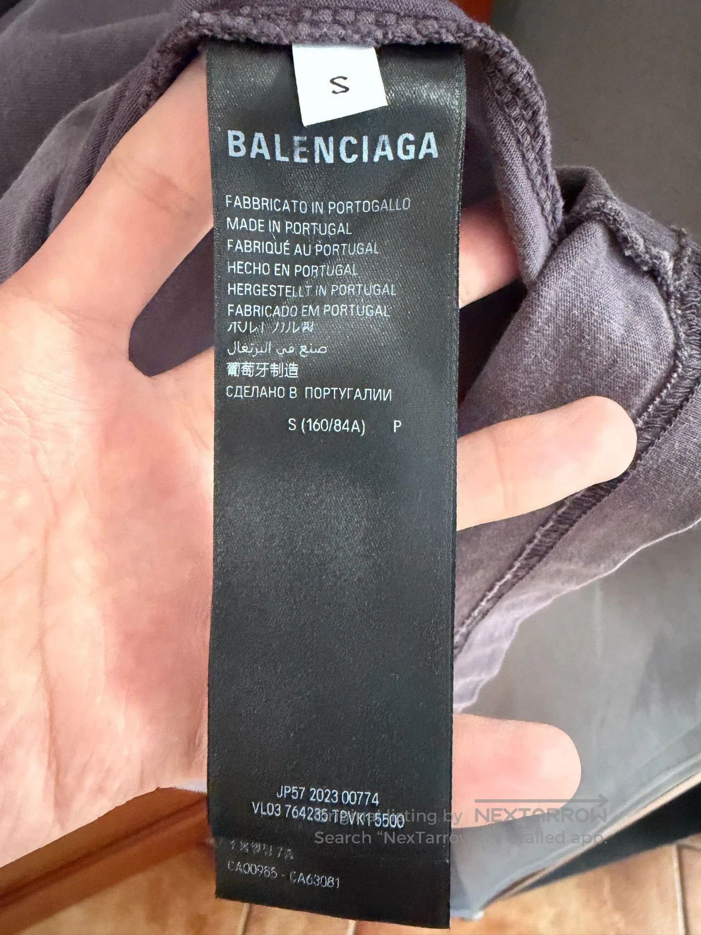 Balenciaga Balenciaga Purple Gradient Logo Short-Sleeve T-Shirt. Size US S / EU 44-46 / 1 - 4 Thumbnail