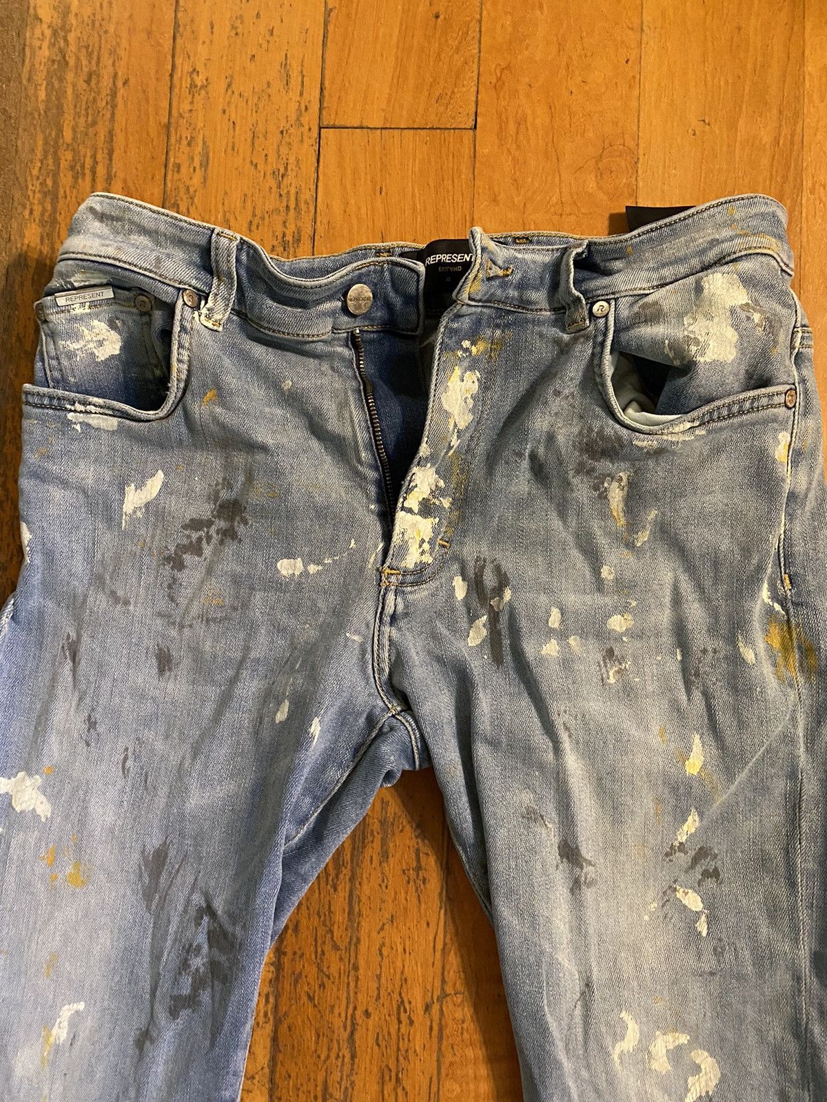 Represent Clo. represent paint splatter black skinnies Size US 32 / EU 48 - 2 Thumbnail