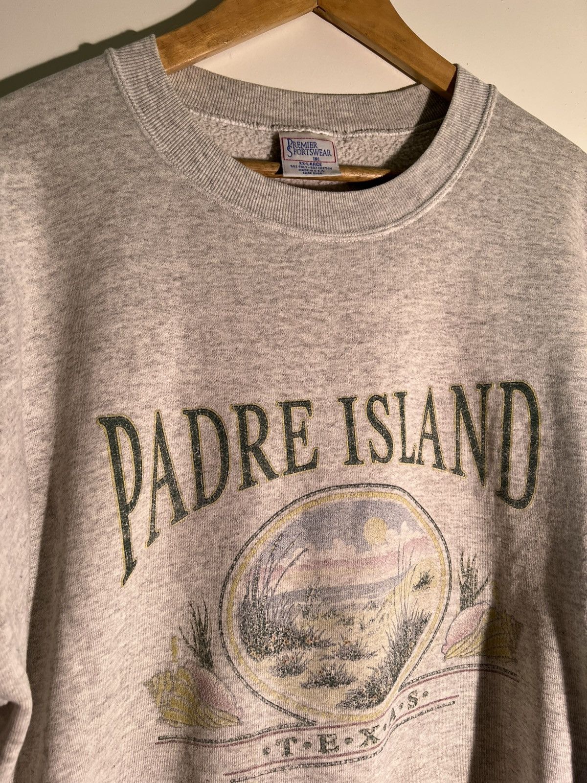 Vintage 90’s 2000’s Y2K Vintage Padres Island Texas Retro Sweatshirt Size US XXL / EU 58 / 5 - 3 Thumbnail