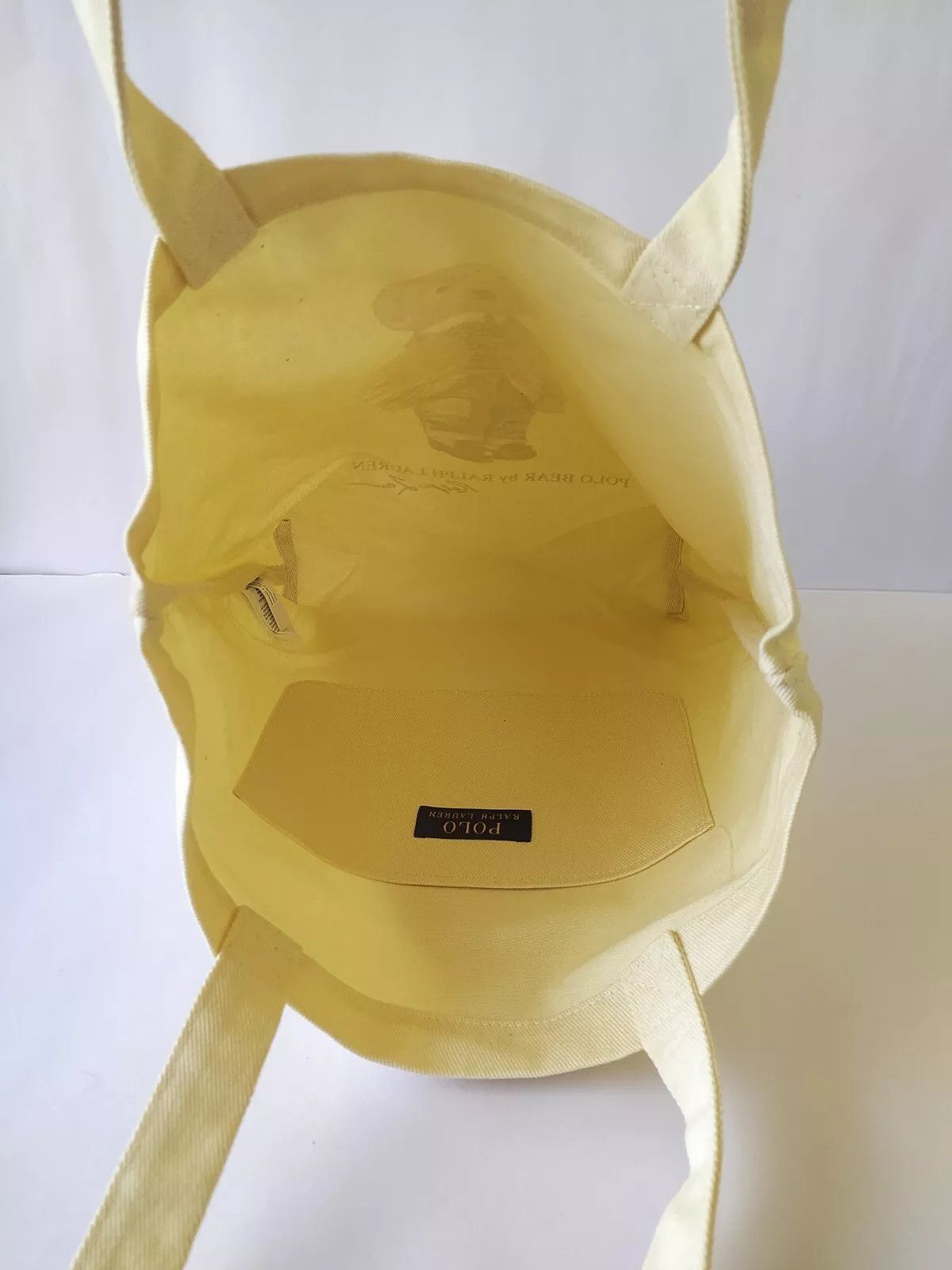 Polo Ralph Lauren Polo Ralph Lauren Polo Bear Cotton Canvas Tote Bag IFD 8041 Size ONE SIZE - 6 Thumbnail