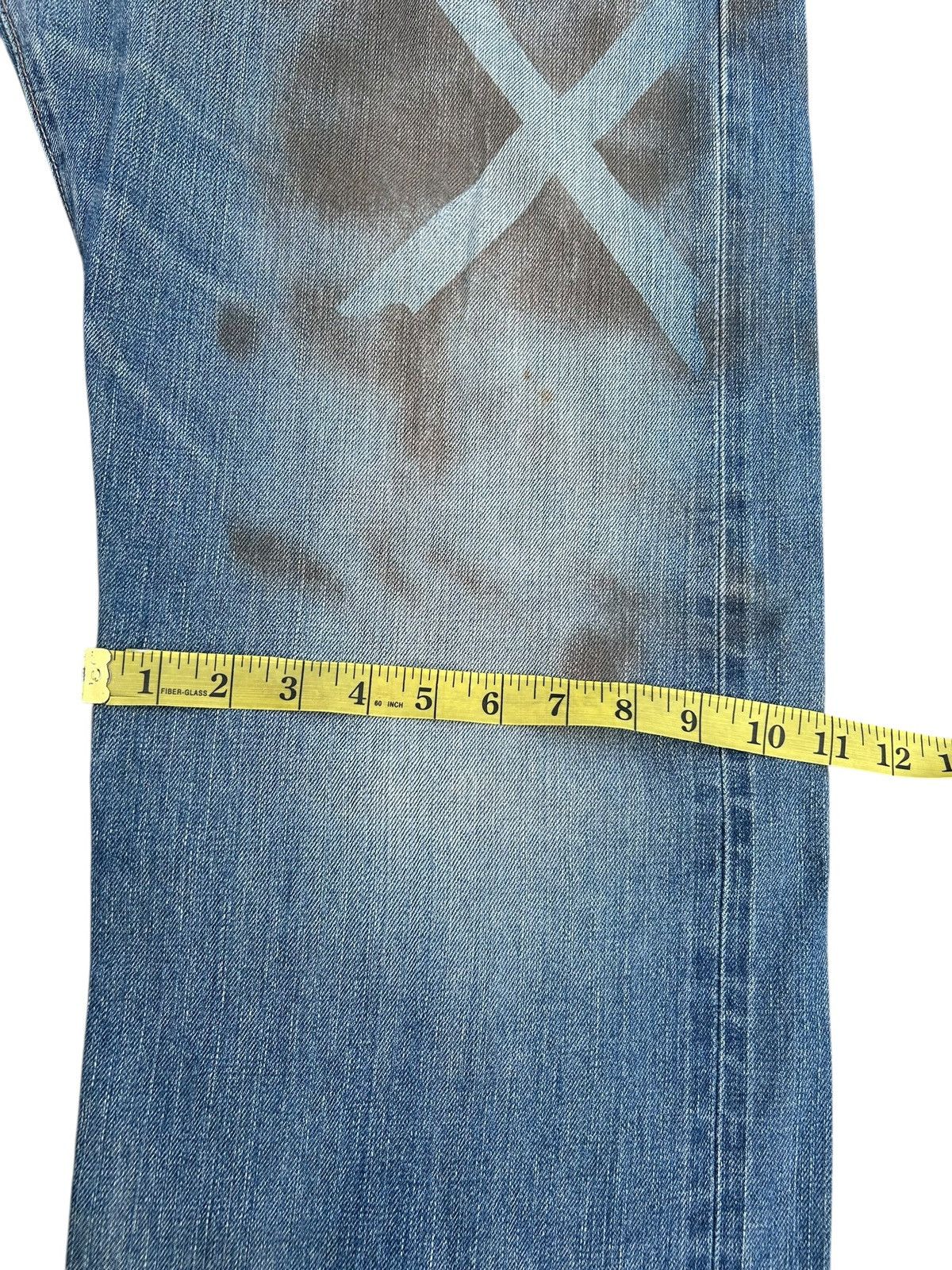 Kapital Thrashed Vintage Edwin 505 Selvedge Dirty Denim Jeans Size US 35 - 18 Thumbnail