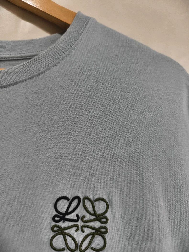 Loewe LOEWE Round neck embroidered blue t-shirt Size S / US 4 / IT 40 - 4 Thumbnail