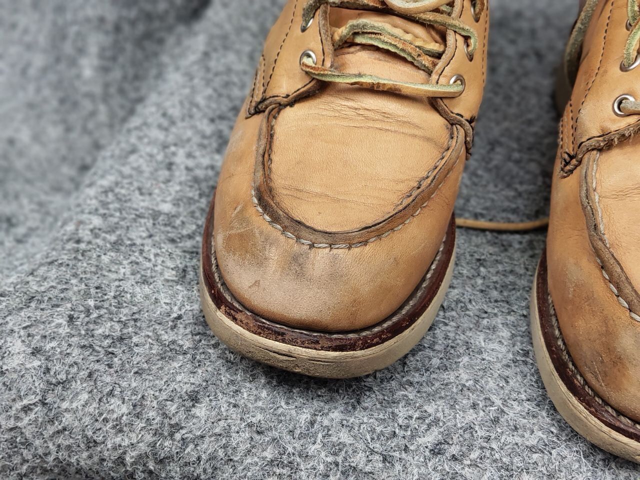 Red Wing Vintage Red Wing Moc Toe 3374 Faded Leather Boots Shoes Size US 5 / EU 37 - 15 Thumbnail