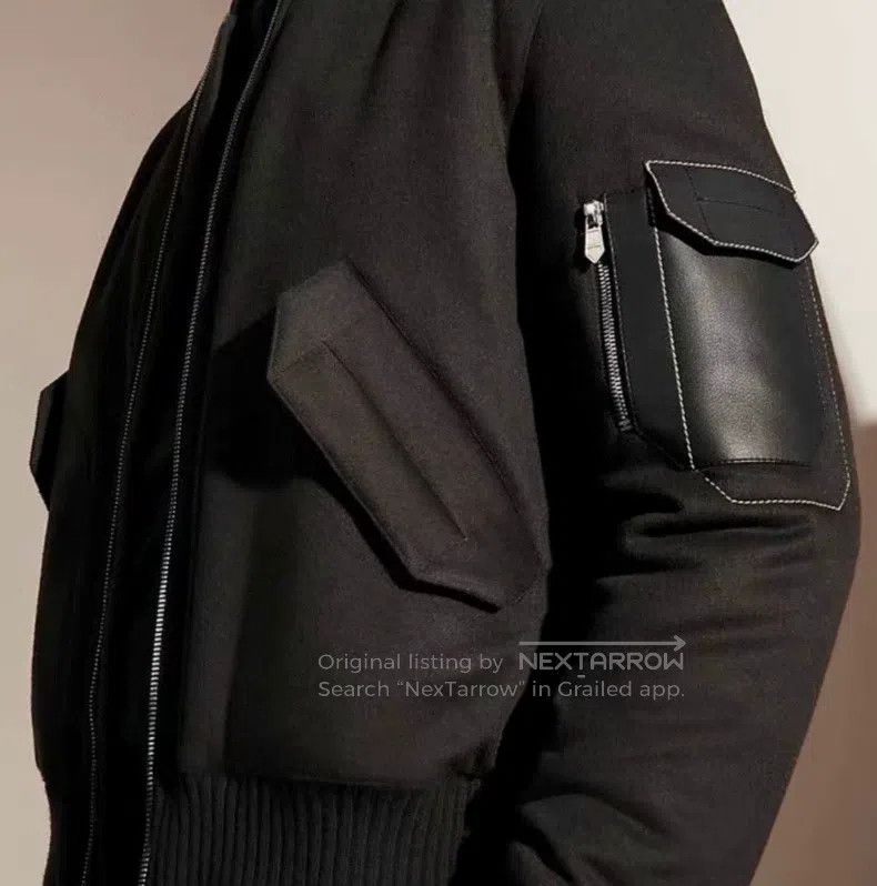 Hermes Hermes Knight Style Cashmere and Leather Puffer Jacket Size US L / EU 52-54 / 3 - 2 Thumbnail