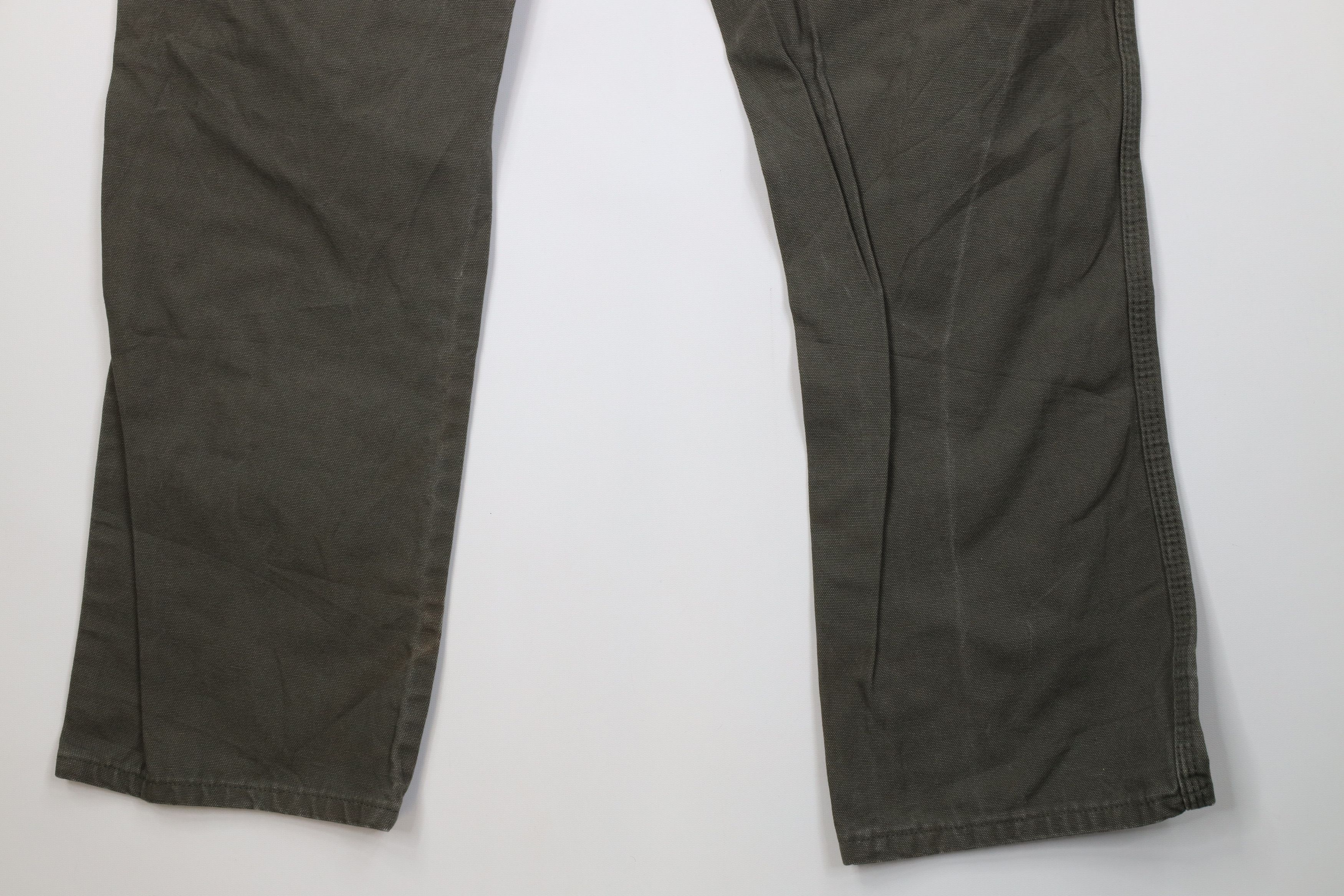 Dickies Vintage Y2K Dickies Canvas Wide Leg Dungaree Pants Green Size US 36 / EU 52 - 13 Thumbnail
