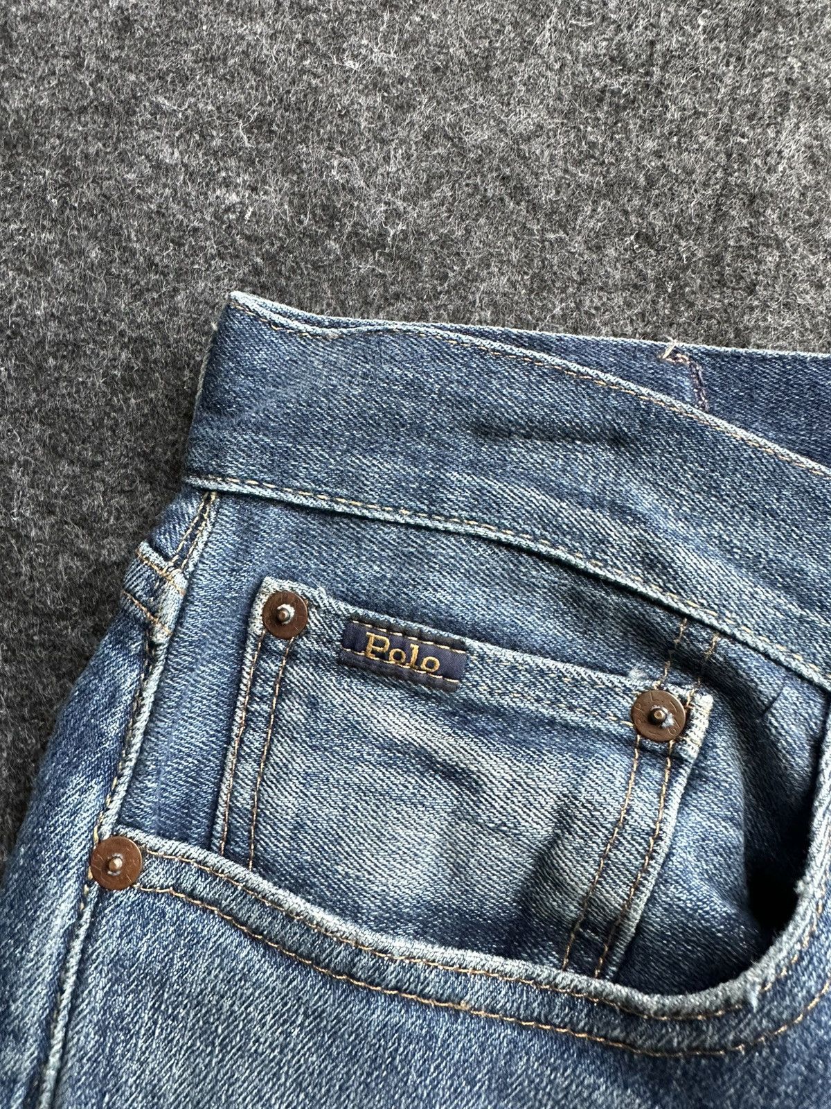 Polo Ralph Lauren Vintage Polo Ralph Lauren Slim Fit Denim 28x30 D415 Size US 28 / EU 44 - 12 Thumbnail