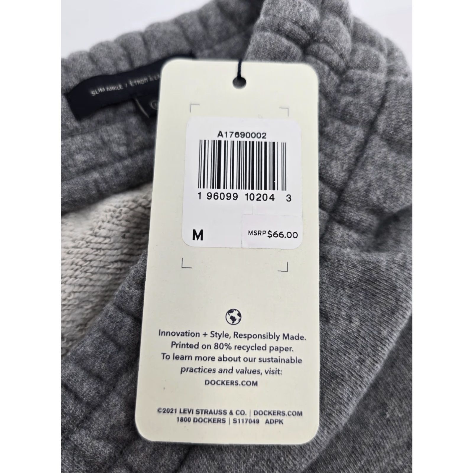 Dockers DOCKERS Women’s Slim Ankle Jogger – Dark Gray – Size M – NWT Size 32" / US 10 / IT 46 - 6 Thumbnail