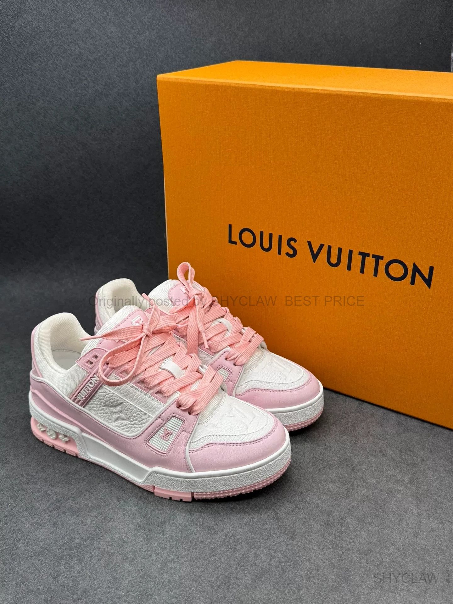 Louis Vuitton Louis Vuitton Trainer Rose Pink Leather BFAJLMN515 Size US 5 / IT 35 - 6 Thumbnail