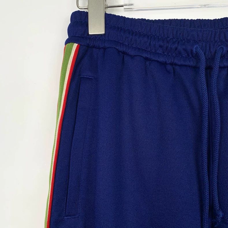 Gucci Gucci Size XS Logo embroidered striped blue casual pants s Size US 27 - 3 Thumbnail