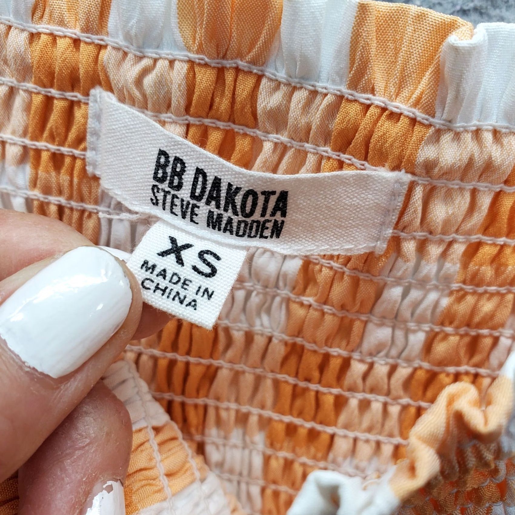 BB Dakota BB Dakota Mini Dress Womens XS Multi Gingham Smocked Chest Tiered Size XS / US 0-2 / IT 36-38 - 5 Thumbnail