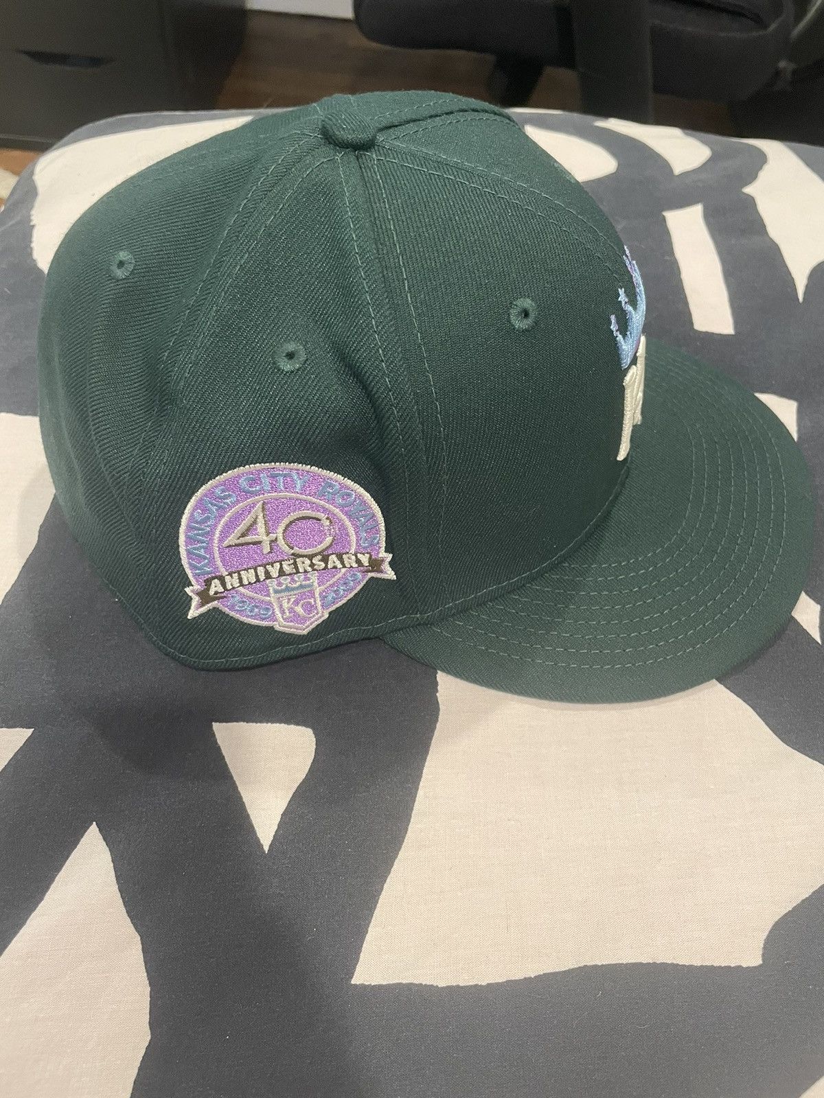 New Era KC Royals Fitted Size 7 1/2 Size ONE SIZE - 2 Thumbnail