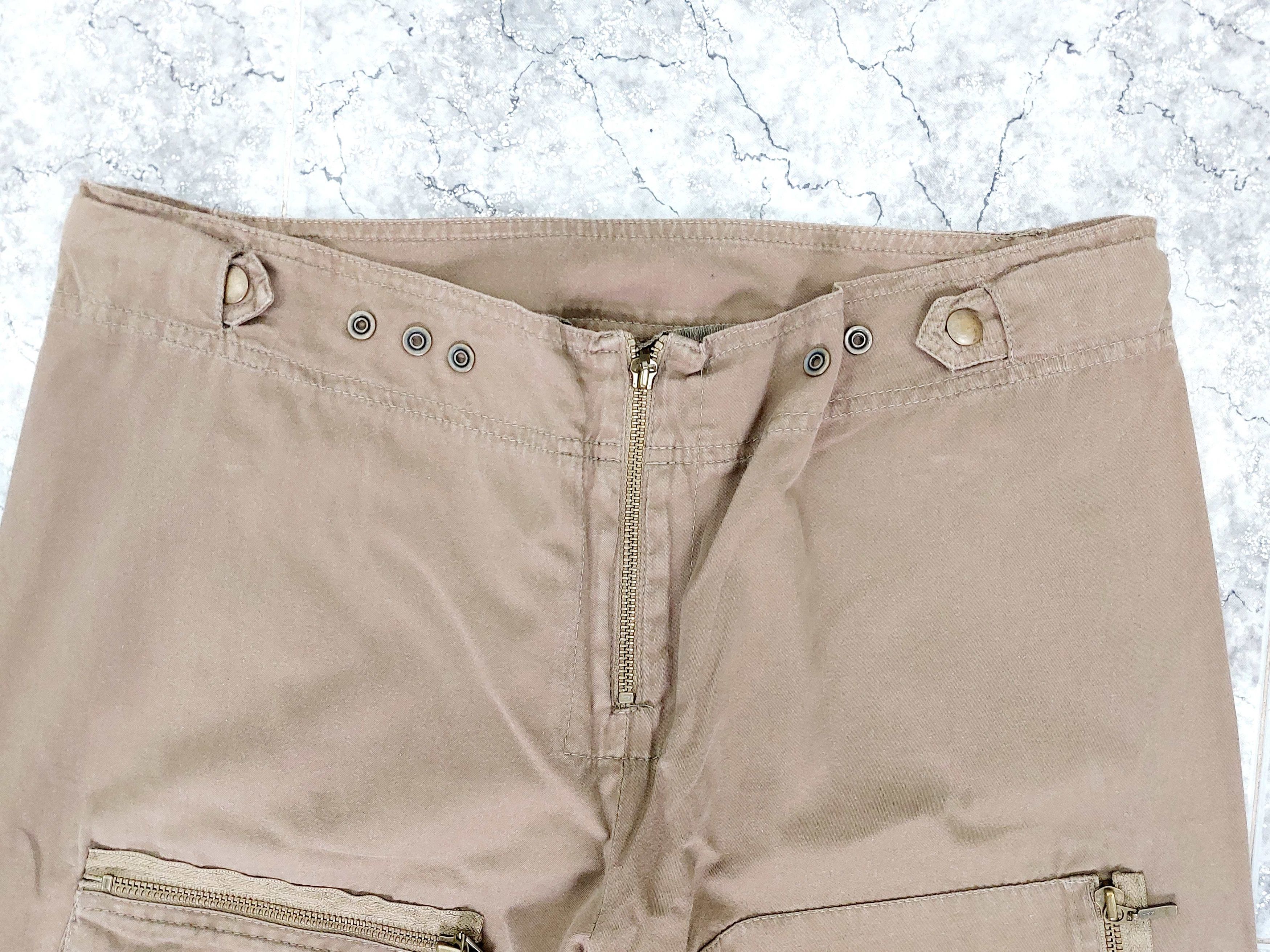 plein sud Plein Sud Multi-Zip Pocket Aviator Cargo Pants Trousers Size 34" / US 12 / IT 48 - 5 Thumbnail