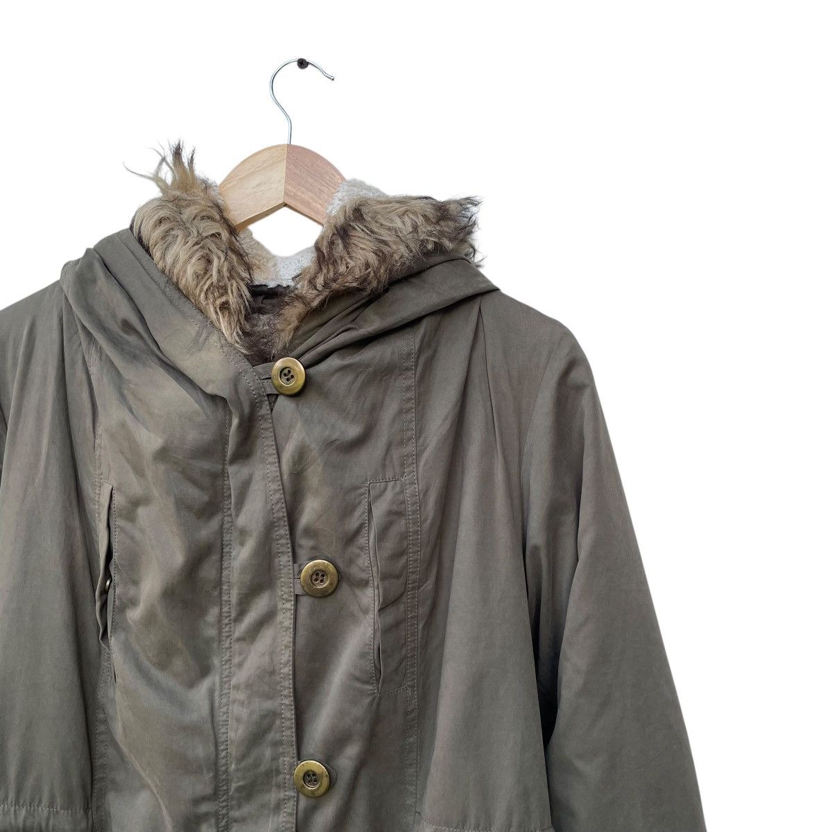 Japanese Brand 💥Japanese Brand My Closet Faux Fur Parka UtilityField Size US M / EU 48-50 / 2 - 4 Thumbnail