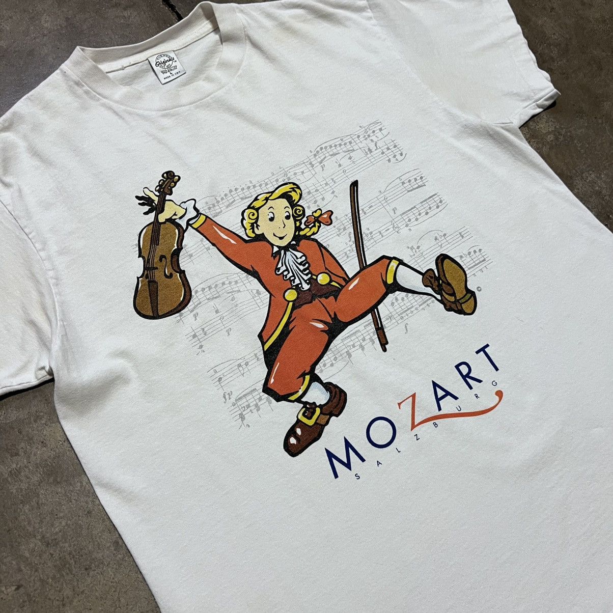 Vintage Vintage 90s Mozart Art Tee Classical Music Single Stitch USA Size US L / EU 52-54 / 3 - 5 Thumbnail