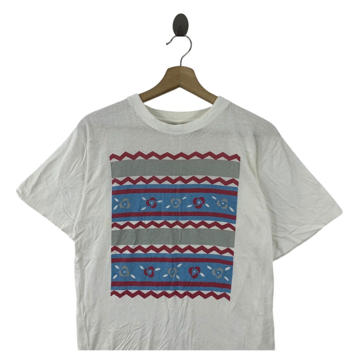 Vintage Vintage 90’ POP ART PAINTING Illustration Single Stitches Size S / US 4 / IT 40 - 2 Thumbnail