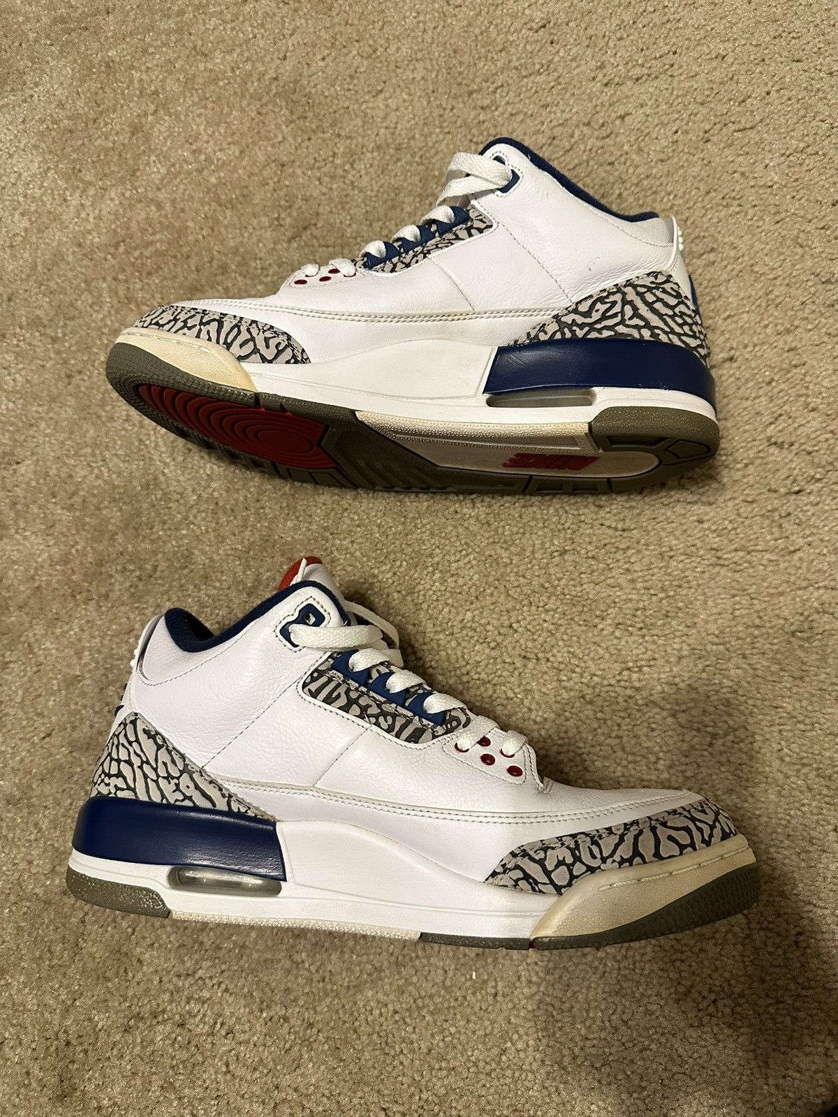 Jordan Brand × Nike Air Jordan 3 Retro OG ‘True Blue’ 2016 Size US 9 / EU 42 - 3 Thumbnail