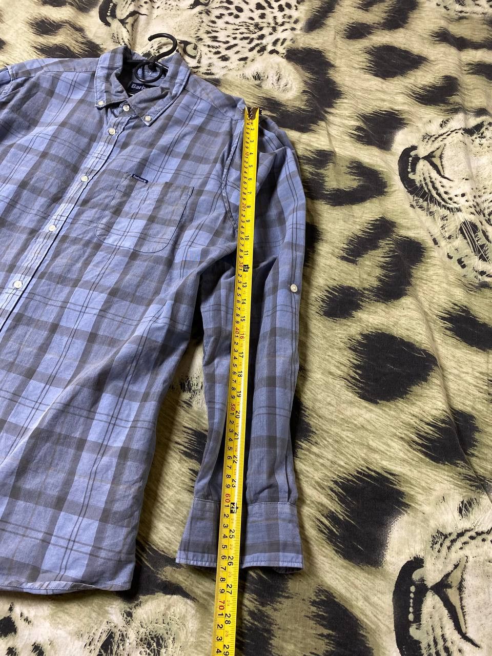 Barbour × Vintage Vintage Barbour Plaid Button Up Long Sleeve Size US L / EU 52-54 / 3 - 12 Thumbnail