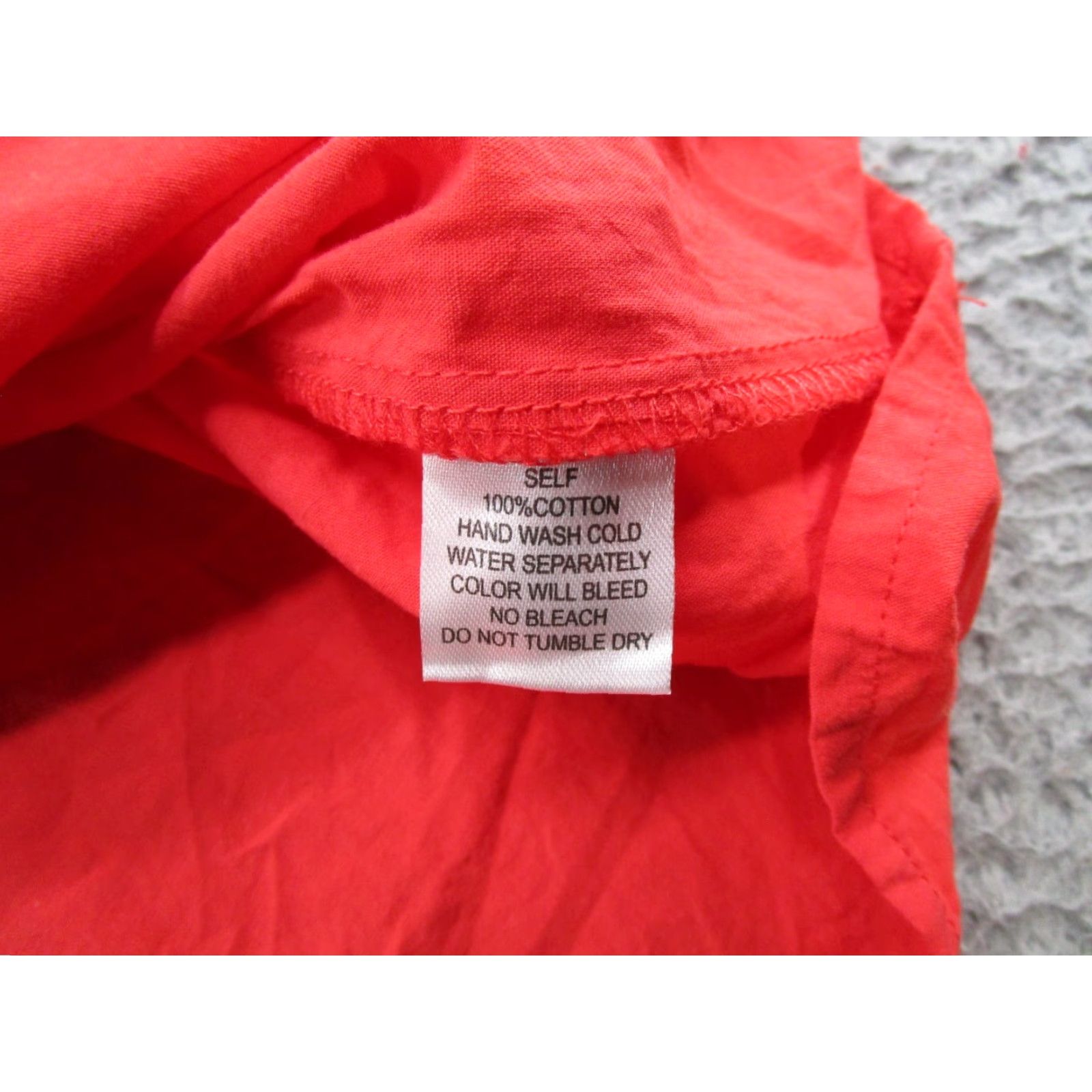 Vintage Pinch Dress Women’s SZ L Red Sleeveless Shift Button Front Tiered Elastic Waist Flutter Sleeve Bohemian Casual Party Wedding Long Dress Size L / US 10 / IT 46 - 5 Thumbnail