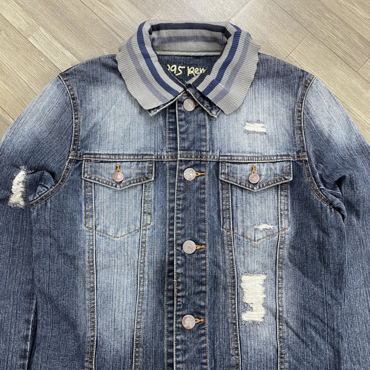 291295=Homme 292195=Homme Distressed Kmrii Ifsix Lgb Style Denim Jacket Size US M / EU 48-50 / 2 - 3 Thumbnail
