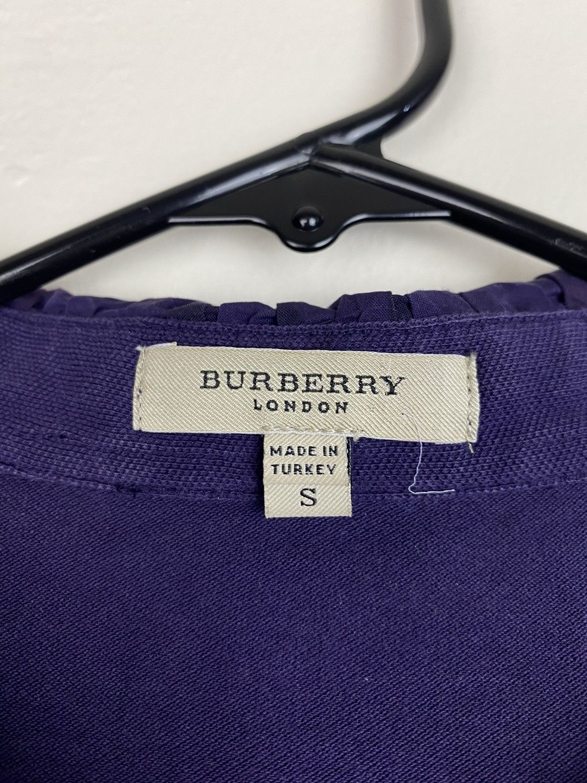Burberry Purple Burberry Nova Check Polo Shirt Button Up Size S / US 4 / IT 40 - 6 Thumbnail