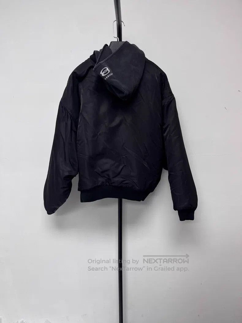 Balenciaga Balenciaga Logo Hooded Zipper Short Length Long Sleeve Jac Size L / US 10 / IT 46 - 1 Thumbnail