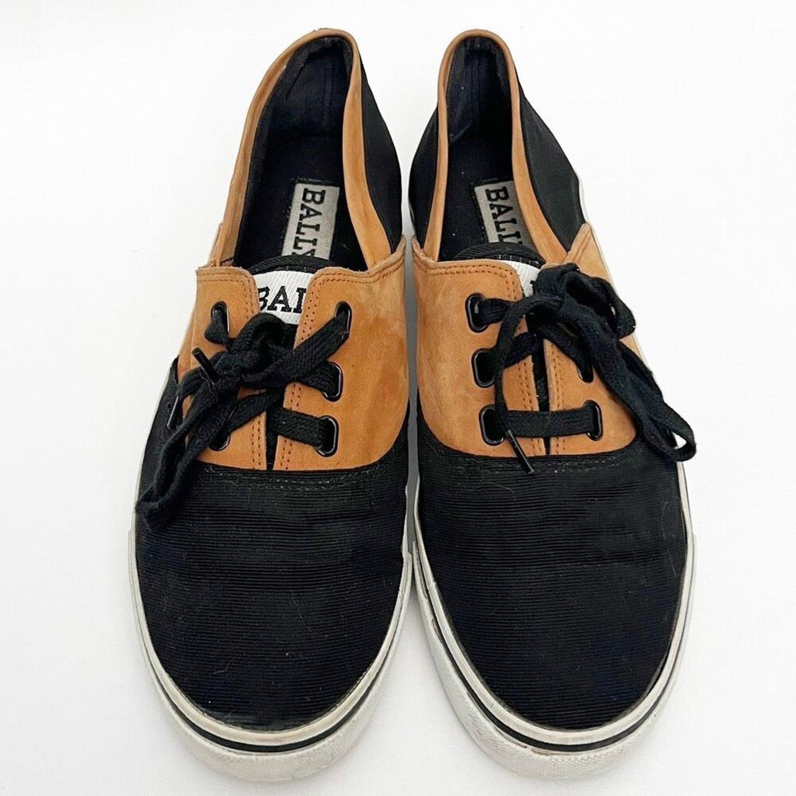 Bally Bally Mens Casual Sneakers Black Camel Lace Up Size 8.5 Size US 8.5 / EU 41-42 - 1 Thumbnail