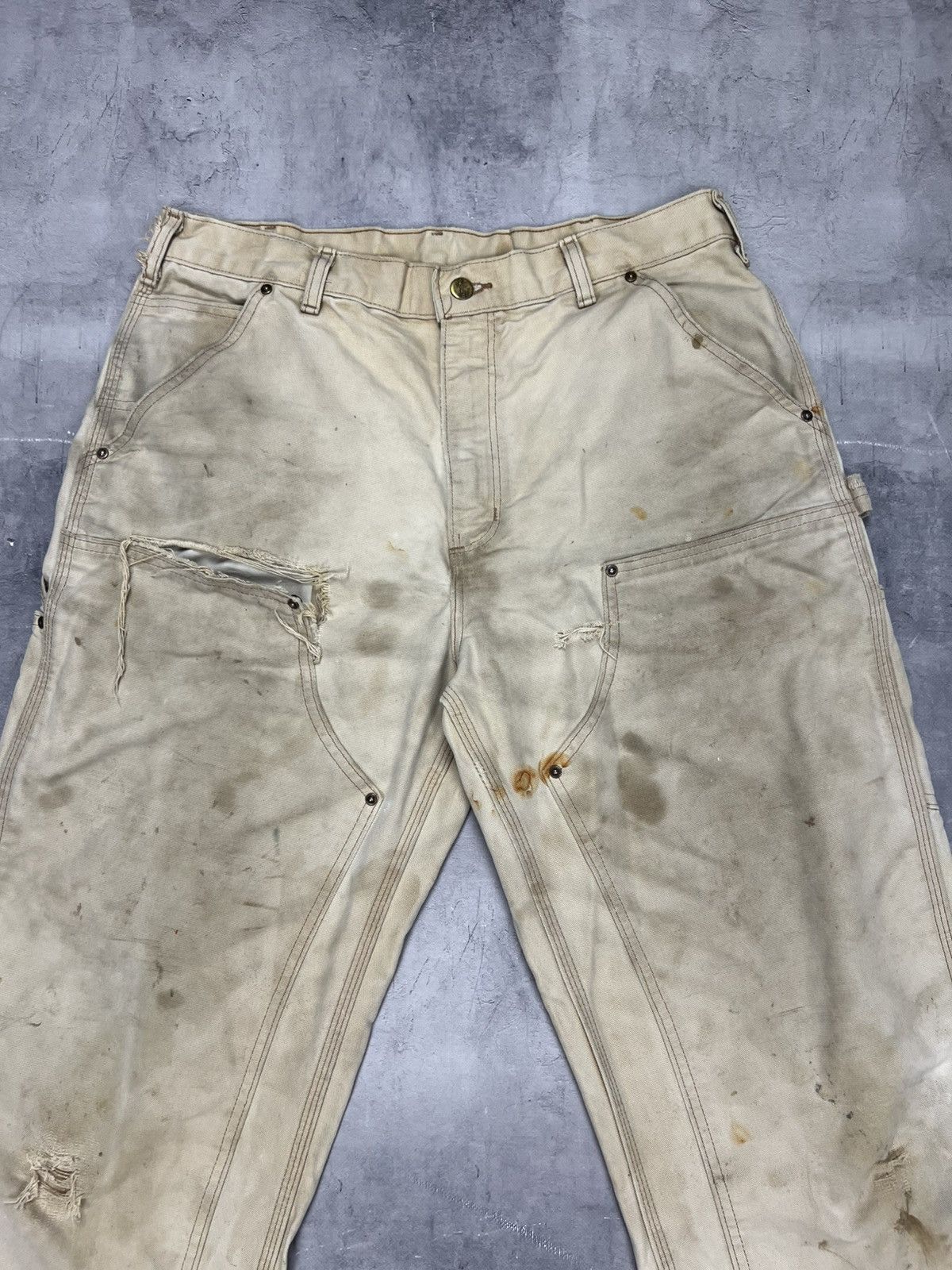 Carhartt × Vintage vintage carhartt double knee carpenter pants 34x34 Size US 34 / EU 50 - 9 Thumbnail