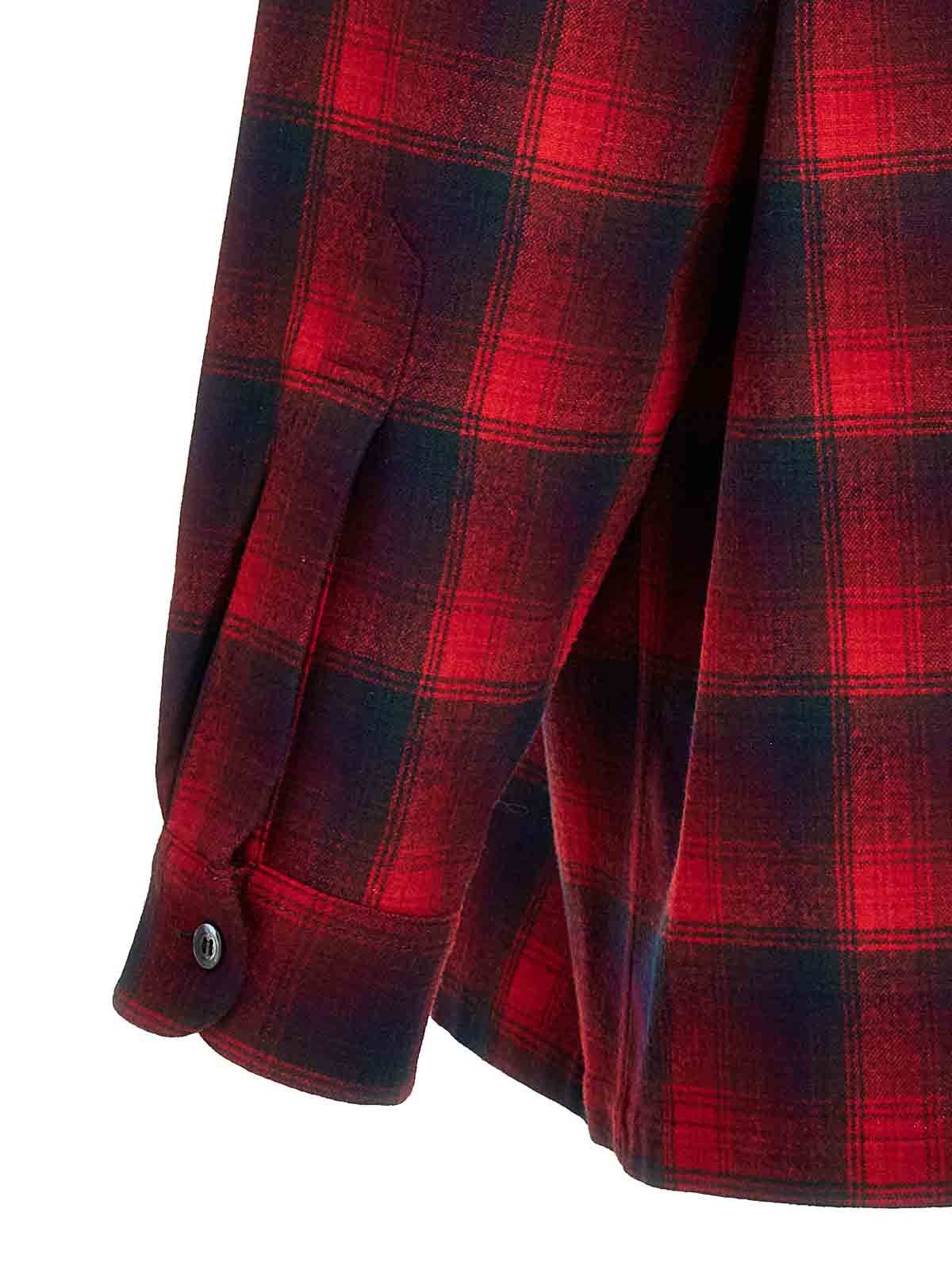 Maison Margiela oc11z0925 Pendleton Shirt in Red/Black Size US M / EU 48-50 / 2 - 4 Thumbnail