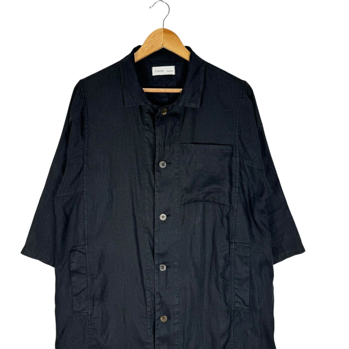 Issey Miyake × Japanese Brand 🌟90s 1 MILE PLANTATION ISSEY MIYAKE LONG COAT JACKET Size US M / EU 48-50 / 2 - 3 Thumbnail