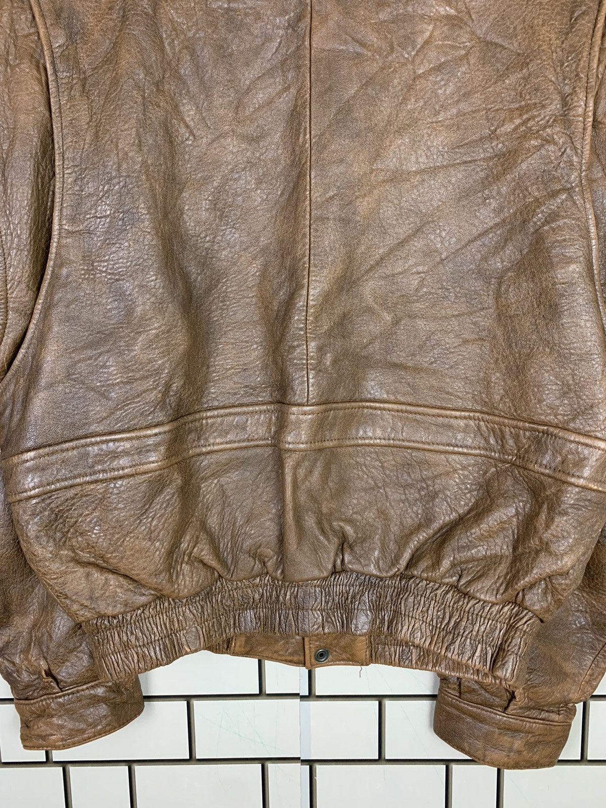 14th Addiction Vintage Japanese Brand Leather Bomber Jacket Size US L / EU 52-54 / 3 - 14 Thumbnail