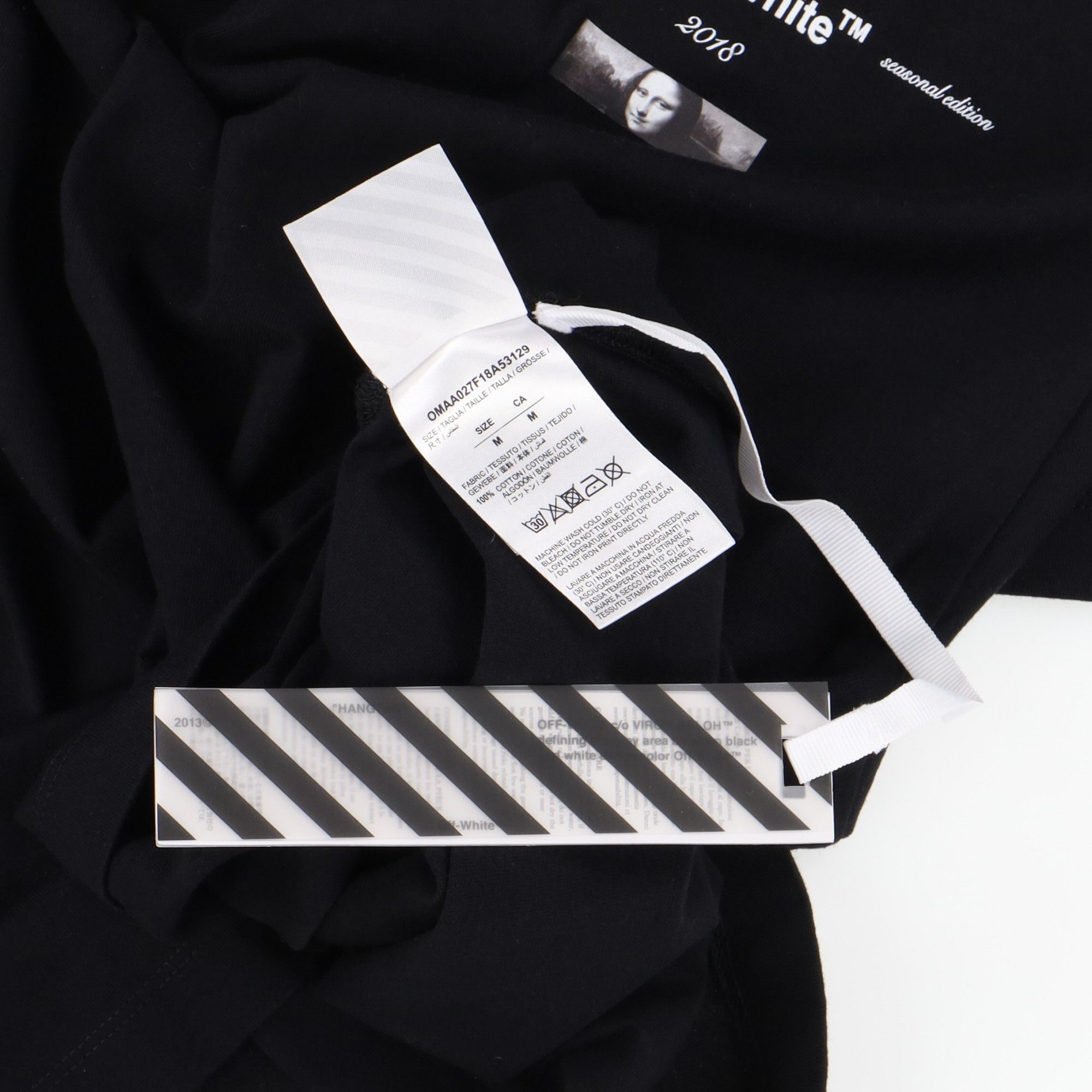 Off-White Black Mona Lisa "For All" Oversized T-Shirt Size US M / EU 48-50 / 2 - 6 Thumbnail