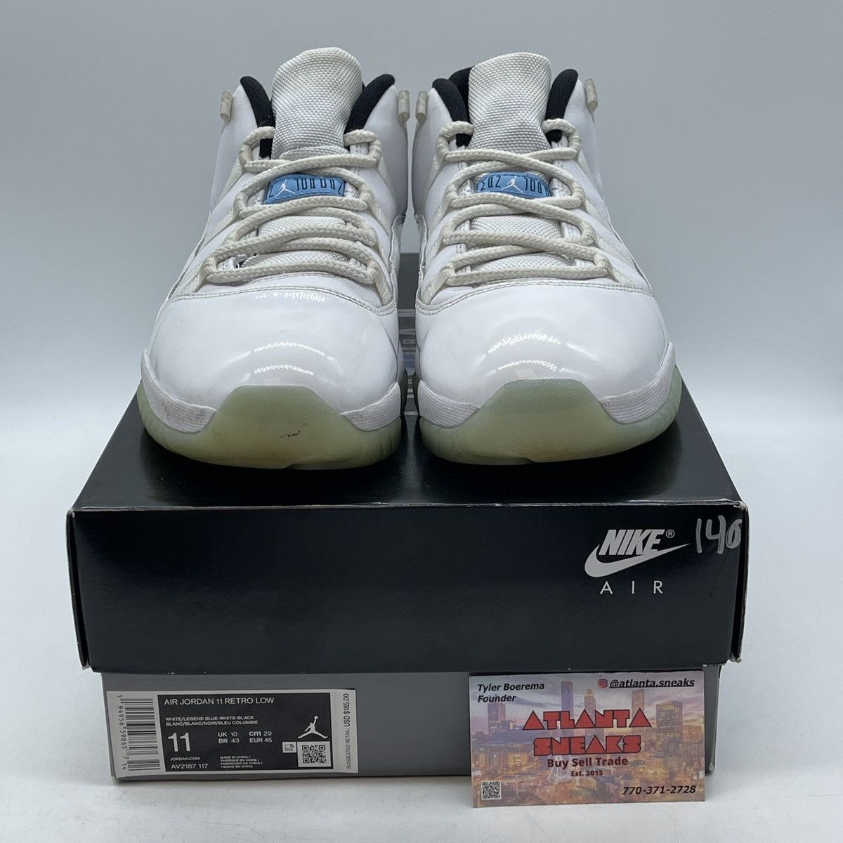 Jordan Brand Air Jordan 11 low legend blue Size US 11 / EU 44 - 2 Thumbnail