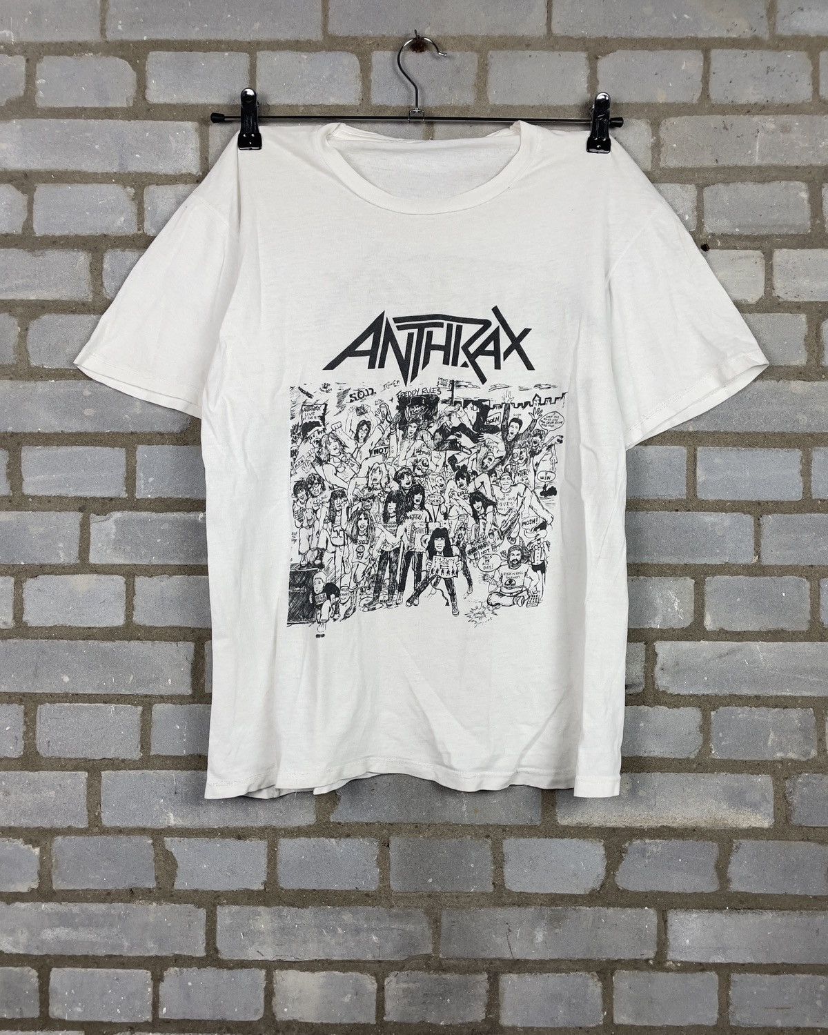 Band Tees Anthrax 1985 No Frills vintage tour bandtee Size US L / EU 52-54 / 3 - 2 Thumbnail