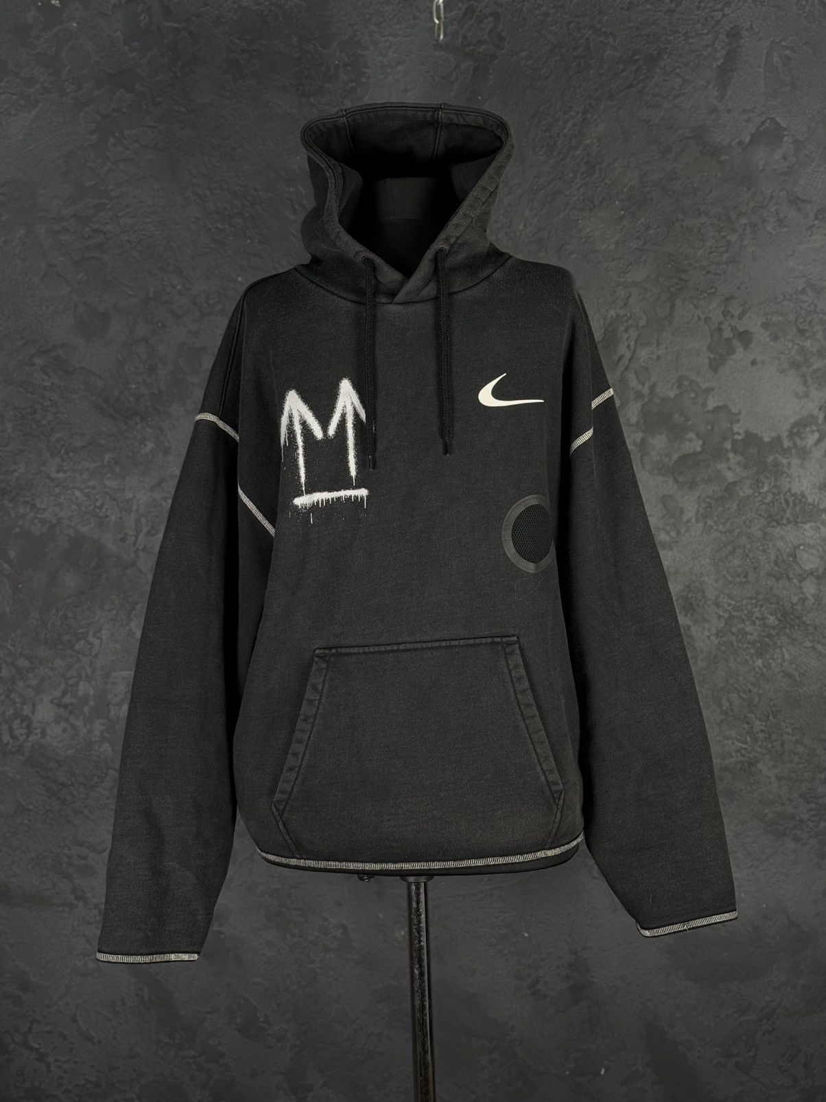 Nike × Off-White NIKE x OFF-WHITE SS20 Black NRG Hoodie Virgil Abloh Size US M / EU 48-50 / 2 - 4 Thumbnail