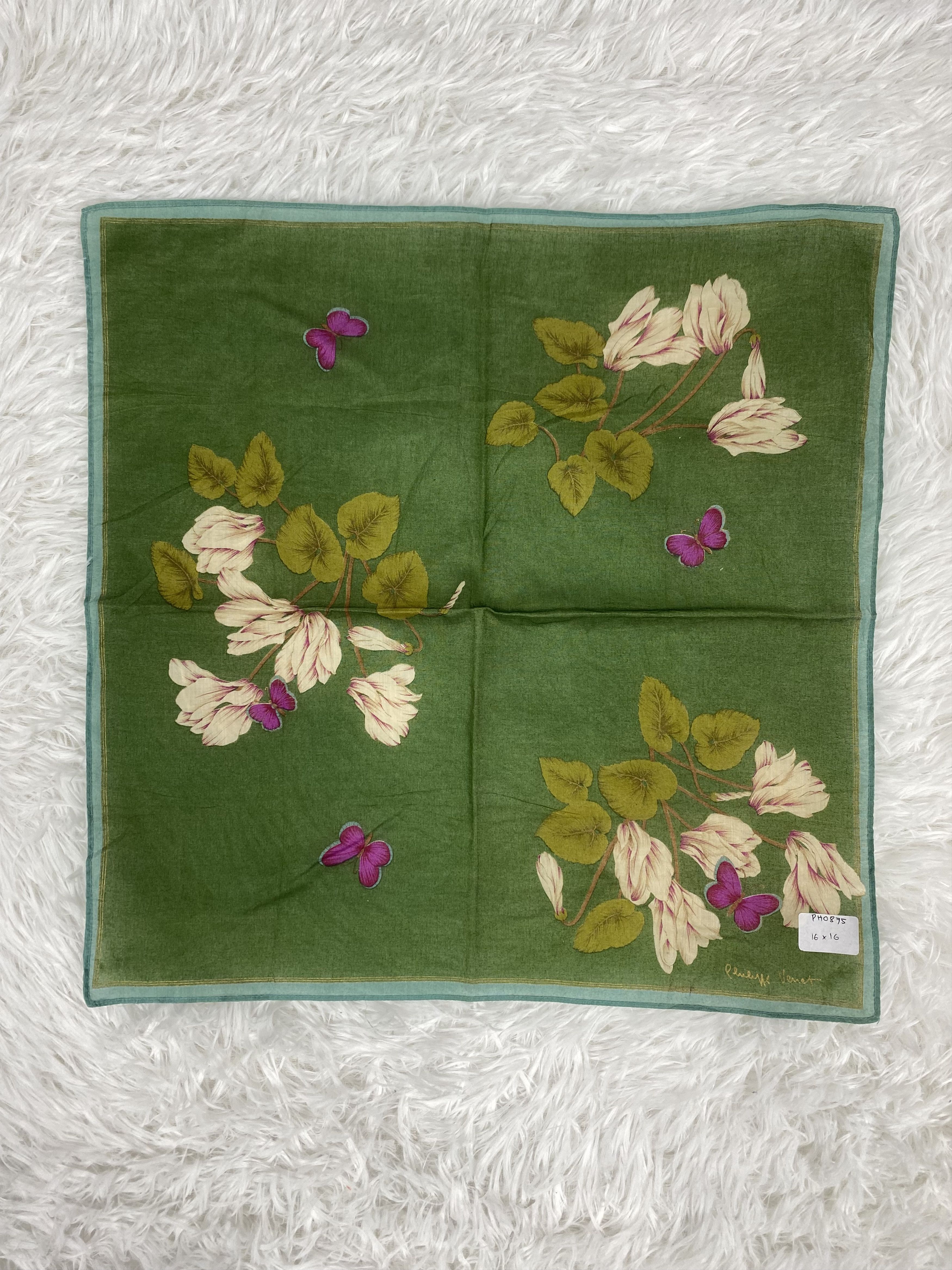 Designer × Vintage Vintage Rudolf Venet Handkerchief Neckerchief PH0875 Size ONE SIZE - 3 Thumbnail