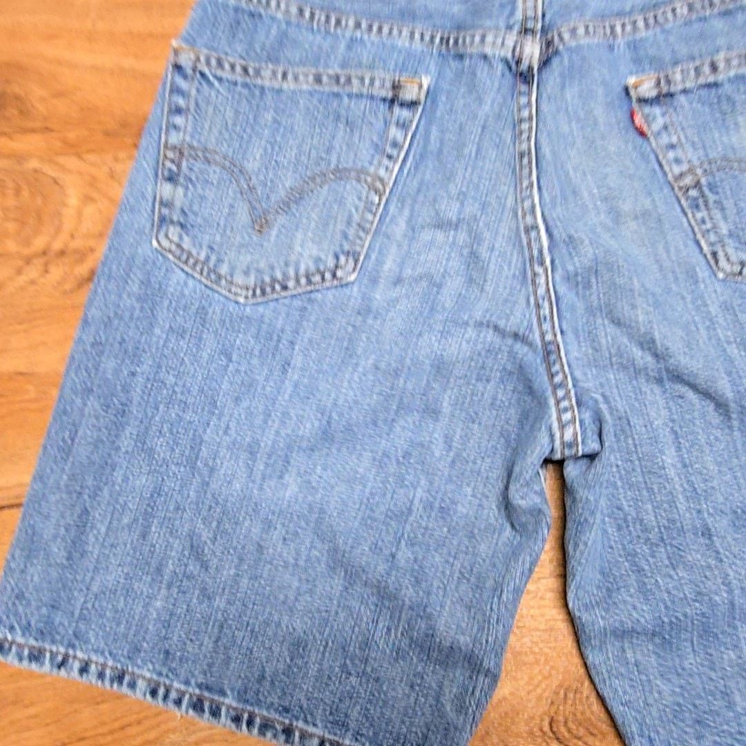 Levi's Vintage Levi's 550 Denim Shorts Blue Distressed 34 Size US 34 / EU 50 - 2 Thumbnail