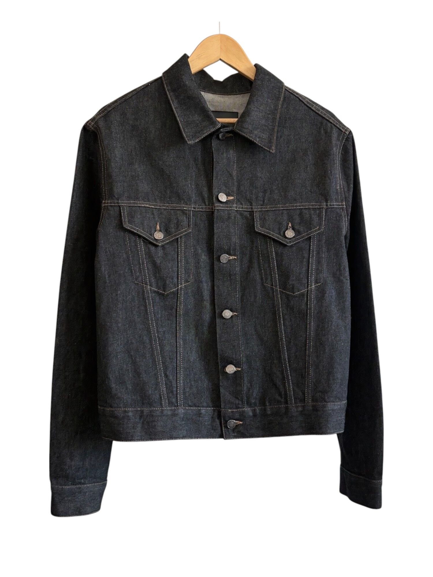 美品 GUCCI Tom Ford期 デニムライダースジャケット 02SS 46 Vintage Gucci by Tom Ford men's Blue denim Moto jacket size